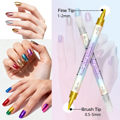 💅24‑Colors Dual‑Ended Nail Art Pens‑DIY Manicure Drawing Set🎁