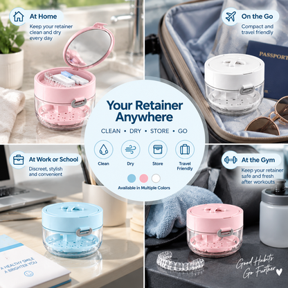 Smart Retainer Case – Clean, Dry & Store Your Retainer Anywhere